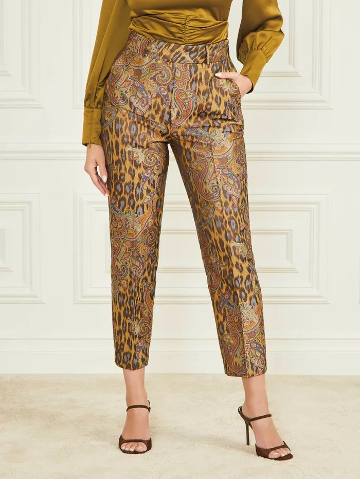 Bottoms Phoenix Rising Jacquard Pant Phoenix Rising Jacquard 8211 GUESS Women