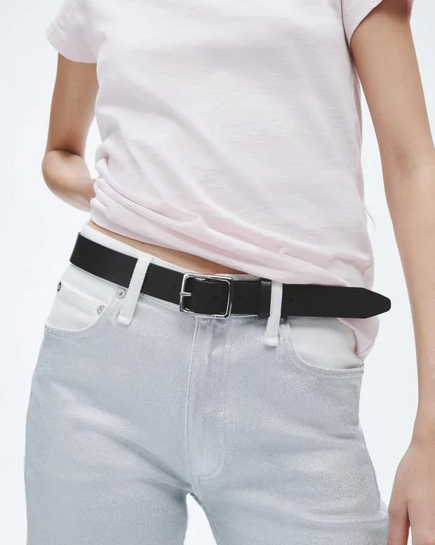 Boyfriend Leather Belt Black Belts rag and bone Women