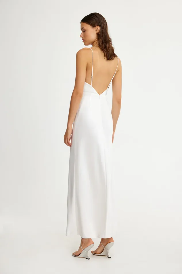 Bridesmaids Significant Other Women ESME PLUNGE MIDI DRESS