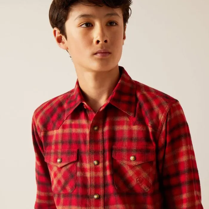 Button Down Shirts Kids Ariat Heber Retro Fit Shirt Cranberry Crimson Button Down Shirts Kids Ariat Heber Retro Fit Shirt Cranberry Crimson