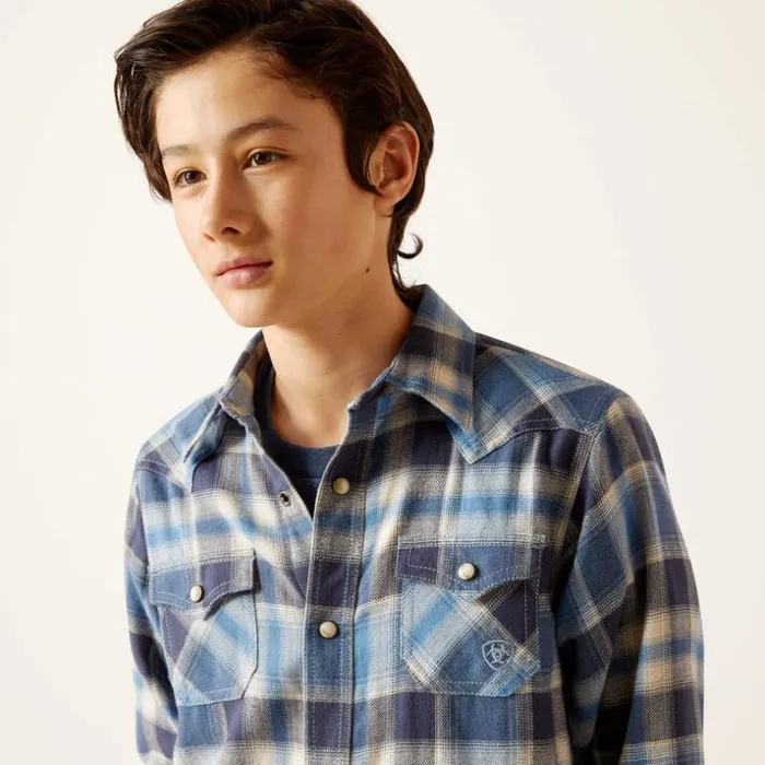 Button Down Shirts Kids Ariat Hoyt Retro Fit Shirt Charcoal Grey Button Down Shirts Kids Ariat Hoyt Retro Fit Shirt Charcoal Grey