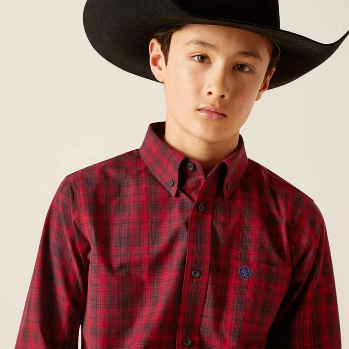 Button Down Shirts Kids Ariat Pro Series Paxton Classic Fit Shirt Weg Red Button Down Shirts Kids Ariat Pro Series Paxton Classic Fit Shirt Weg Red