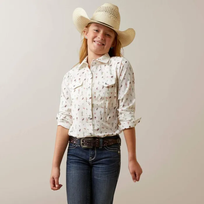 Button Down Shirts Kids Ariat Santa Fe Shirt Multi
