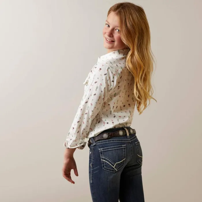 Button Down Shirts Kids Ariat Santa Fe Shirt Multi Button Down Shirts Kids Ariat Santa Fe Shirt Multi