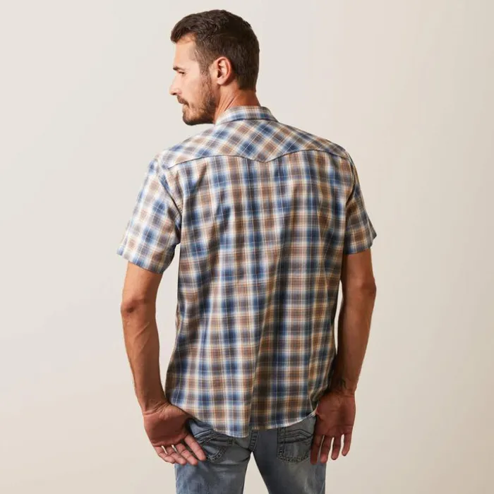 Button Down Shirts Men Ariat Hallwood Retro Fit Shirt Blue Heaven Button Down Shirts Men Ariat Hallwood Retro Fit Shirt Blue Heaven
