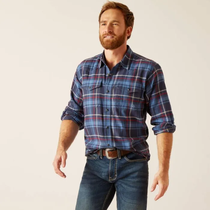Button Down Shirts Men Ariat Harim Retro Fit Shirt Mood Inigo