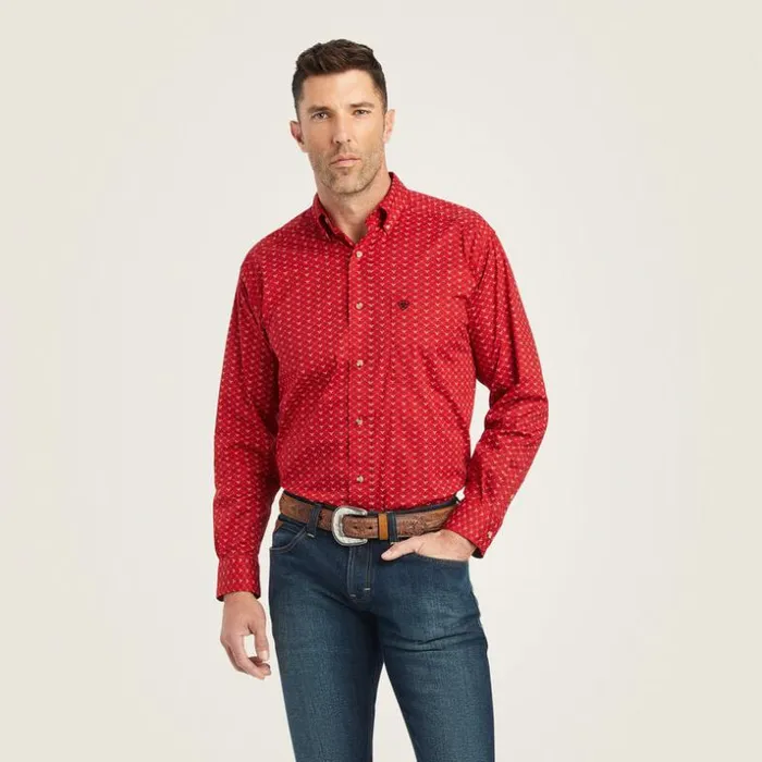 Button Down Shirts Men Ariat Korbin Stretch Classic Fit Shirt Samba