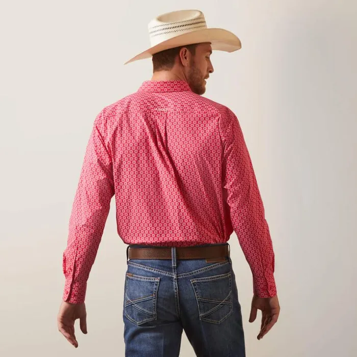 Button Down Shirts Men Ariat Neiko Classic Fit Shirt Rose Red Button Down Shirts Men Ariat Neiko Classic Fit Shirt Rose Red