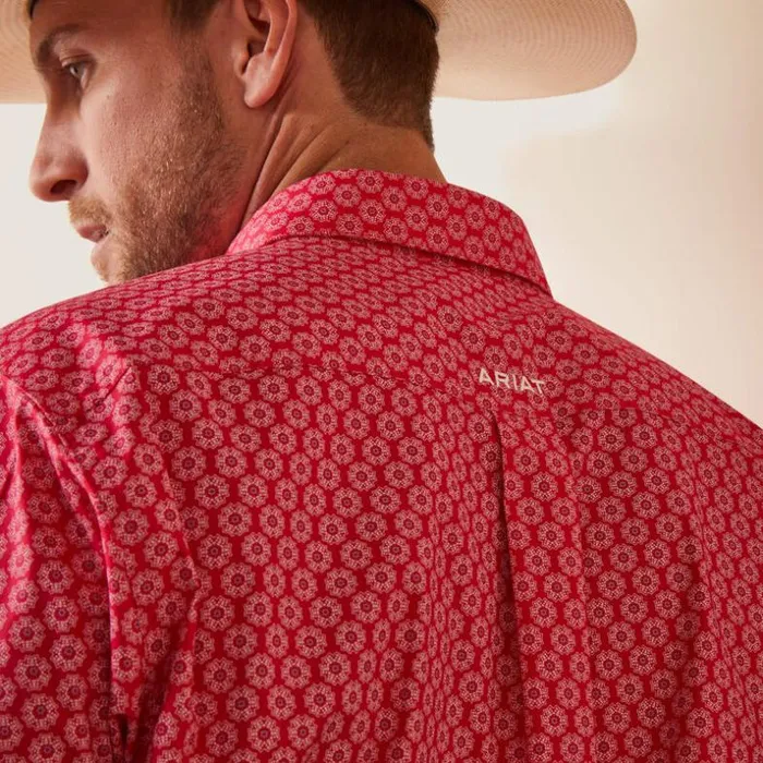 Button Down Shirts Men Ariat Neiko Classic Fit Shirt Rose Red Button Down Shirts Men Ariat Neiko Classic Fit Shirt Rose Red