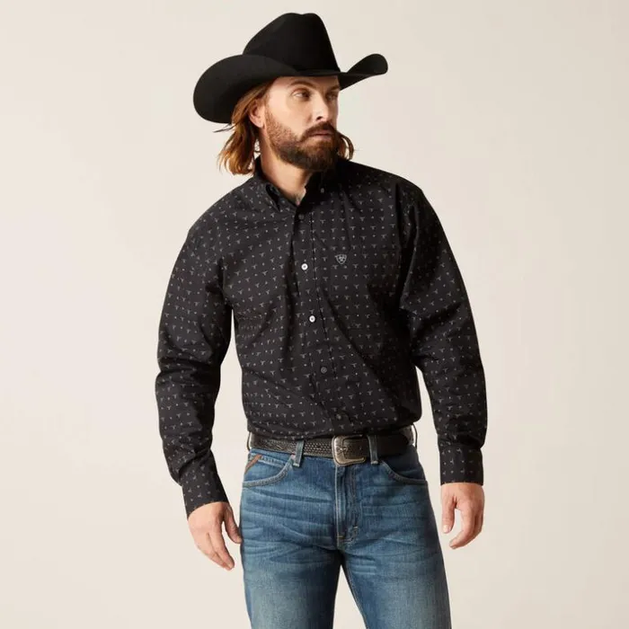 Button Down Shirts Men Ariat Nixon Classic Fit Shirt Black