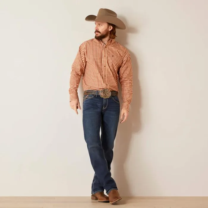 Button Down Shirts Men Ariat Pro Series Garrison Classic Fit Shirt White