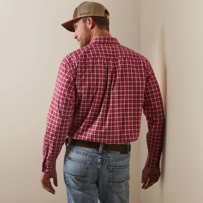 Button Down Shirts Men Ariat Pro Series Indiana Fitted Shirt Rose Red Button Down Shirts Men Ariat Pro Series Indiana Fitted Shirt Rose Red