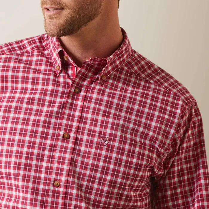 Button Down Shirts Men Ariat Pro Series Indiana Fitted Shirt Rose Red Button Down Shirts Men Ariat Pro Series Indiana Fitted Shirt Rose Red