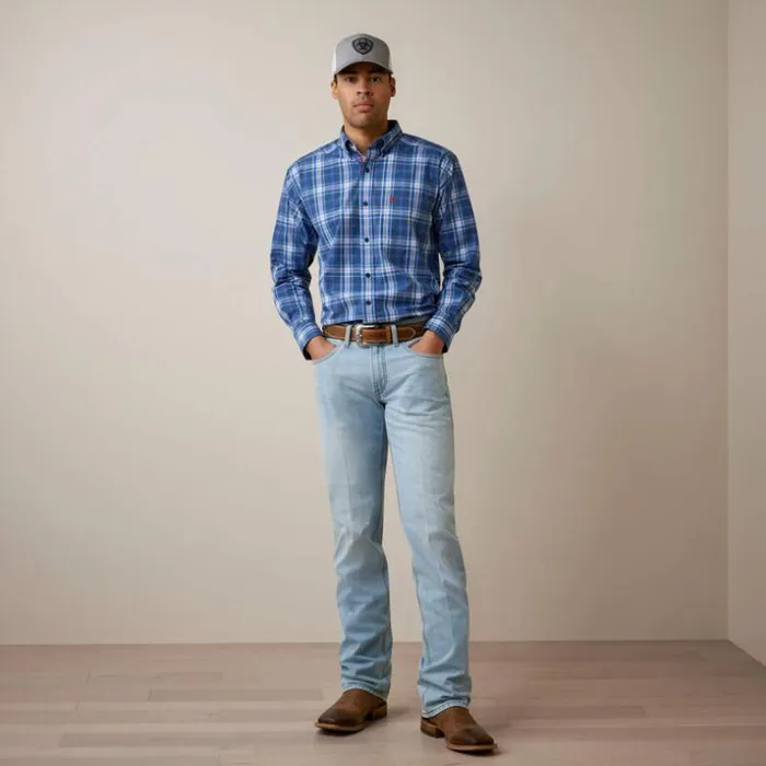 Button Down Shirts Men Ariat Pro Series Jaxton Classic Fit Shirt Blue Button Down Shirts Men Ariat Pro Series Jaxton Classic Fit Shirt Blue