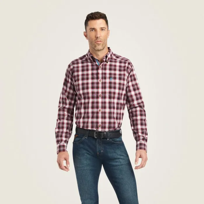 Button Down Shirts Men Ariat Pro Series Kenneth Stretch Fitted Shirt Snow Bunting Button Down Shirts Men Ariat Pro Series Kenneth Stretch Fitted Shirt Snow Bunting