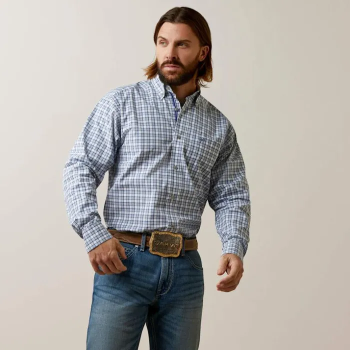 Button Down Shirts Men Ariat Pro Series Othman Classic Fit Shirt White