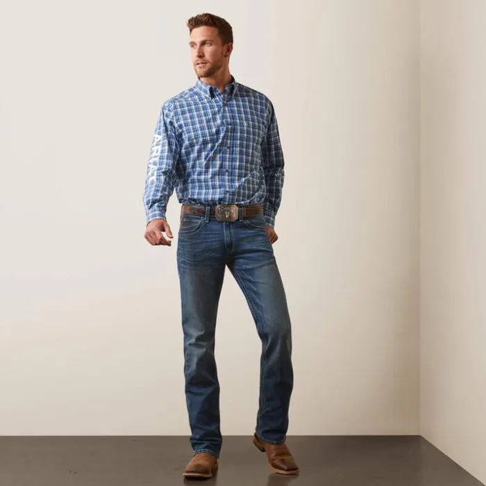 Button Down Shirts Men Ariat Pro Series Team Samson Classic Fit Shirt Blue Button Down Shirts Men Ariat Pro Series Team Samson Classic Fit Shirt Blue