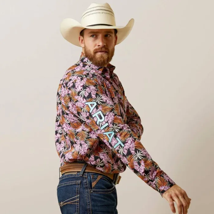 Button Down Shirts Men Ariat Team Patterson Classic Fit Shirt Purple Button Down Shirts Men Ariat Team Patterson Classic Fit Shirt Purple