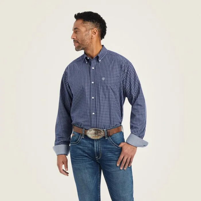 Button Down Shirts Men Ariat Wrinkle Free Immanuel Classic Fit Shirt Midnight Sail Button Down Shirts Men Ariat Wrinkle Free Immanuel Classic Fit Shirt Midnight Sail