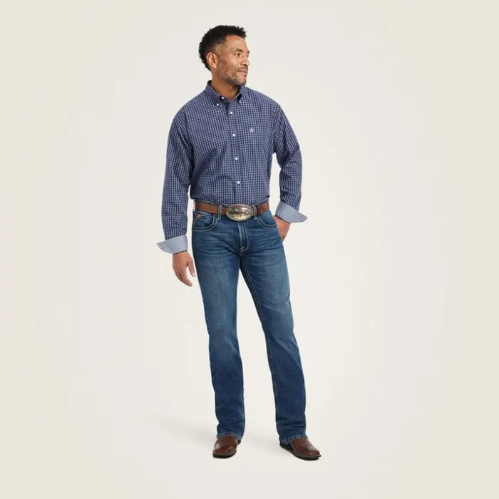 Button Down Shirts Men Ariat Wrinkle Free Immanuel Classic Fit Shirt Midnight Sail Button Down Shirts Men Ariat Wrinkle Free Immanuel Classic Fit Shirt Midnight Sail