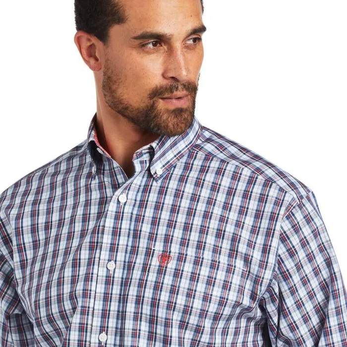 Button Down Shirts Men Ariat Wrinkle Free Nico Classic Fit Shirt White
