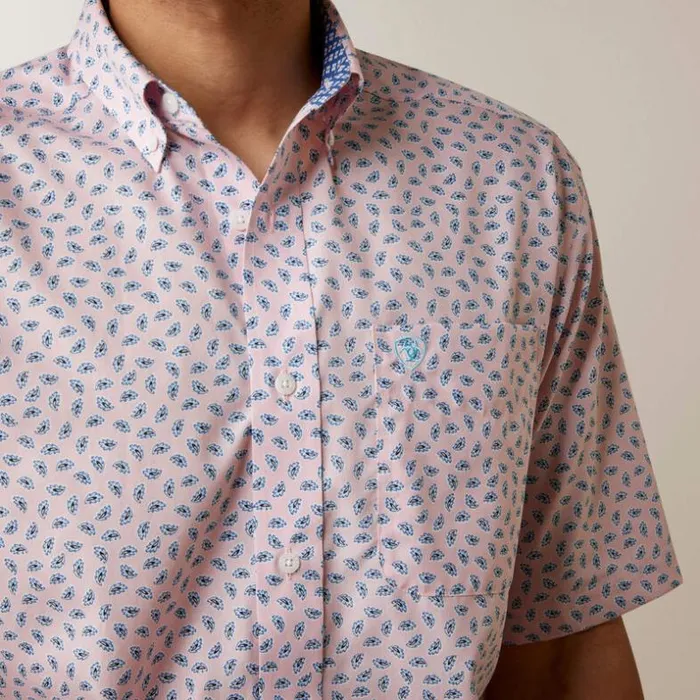 Button Down Shirts Men Ariat Wrinkle Free Wendell Classic Fit Shirt Lilac Button Down Shirts Men Ariat Wrinkle Free Wendell Classic Fit Shirt Lilac