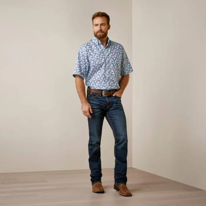 Button Down Shirts Men Ariat Wrinkle Free Wrigley Classic Fit Shirt Bright Cobalt Button Down Shirts Men Ariat Wrinkle Free Wrigley Classic Fit Shirt Bright Cobalt