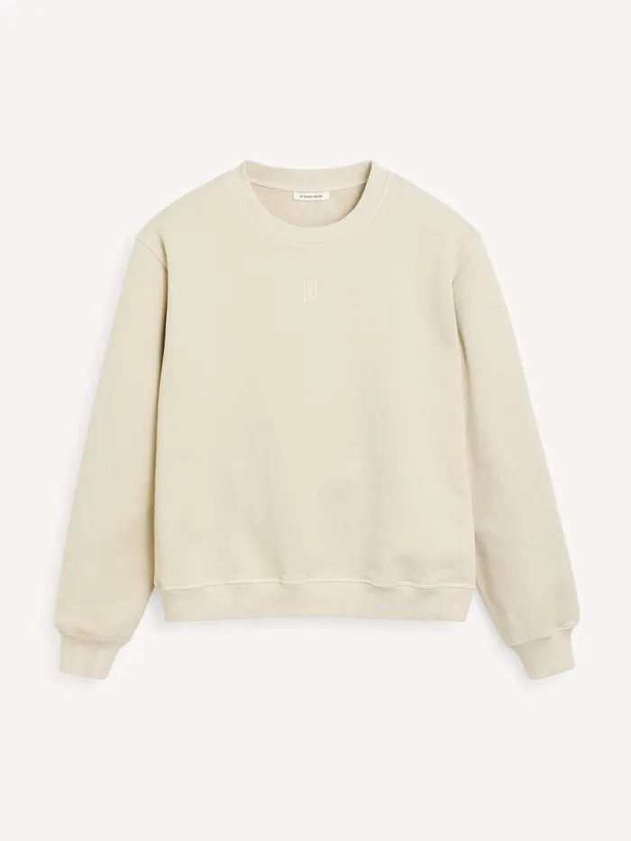 By Malene Birger Athleisure Wear Women Apalia Organic Cotton Sweatshirt Oyster Gray
