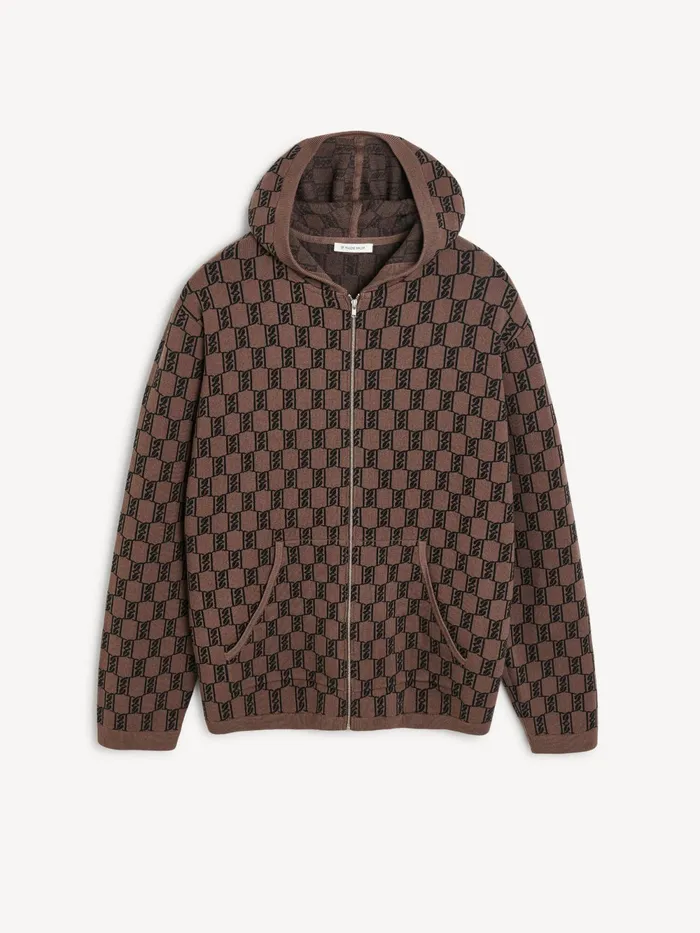 By Malene Birger Athleisure Wear Women Felipa Knitted Hoodie Dark Mahogany