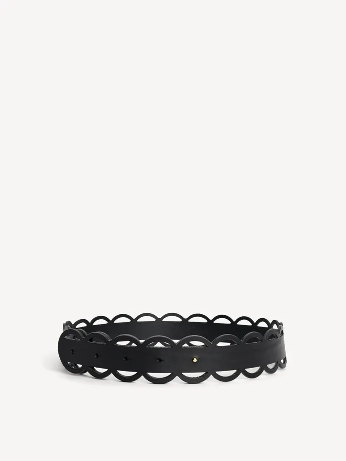 By Malene Birger Belts Women Nurra Leather Belt Black