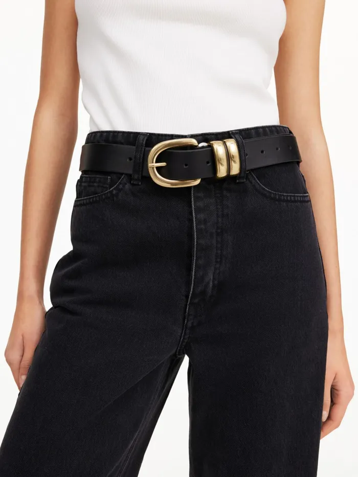 By Malene Birger Belts Women Zoira Leather Belt Black