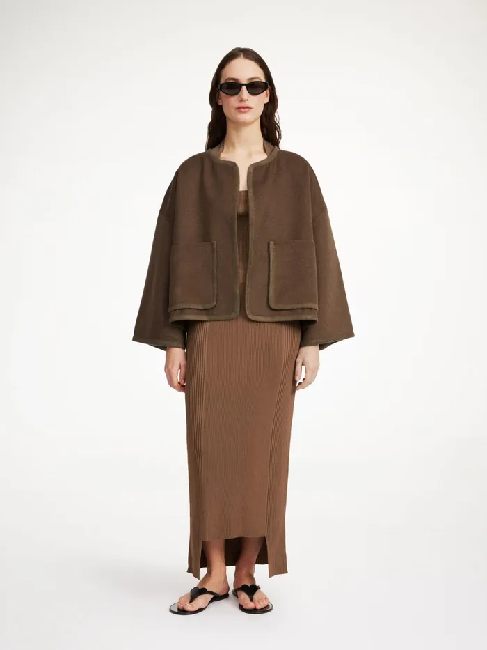 By Malene Birger Coats and Jackets Women Jacquie Wool Jacket Shitake