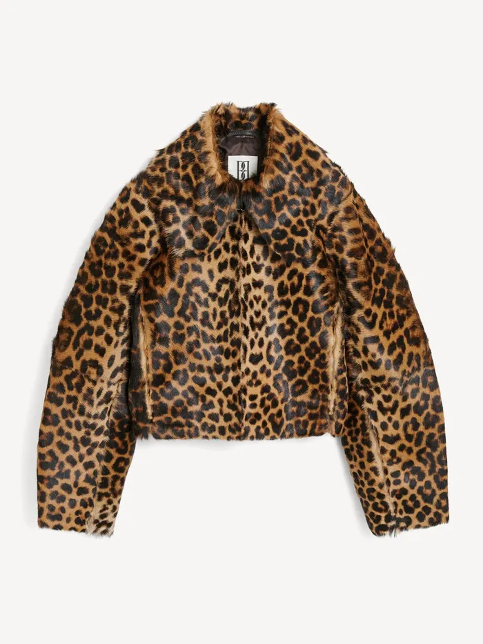 By Malene Birger Coats and Jackets Women Rowani Lamb Leather Jacket Leopard