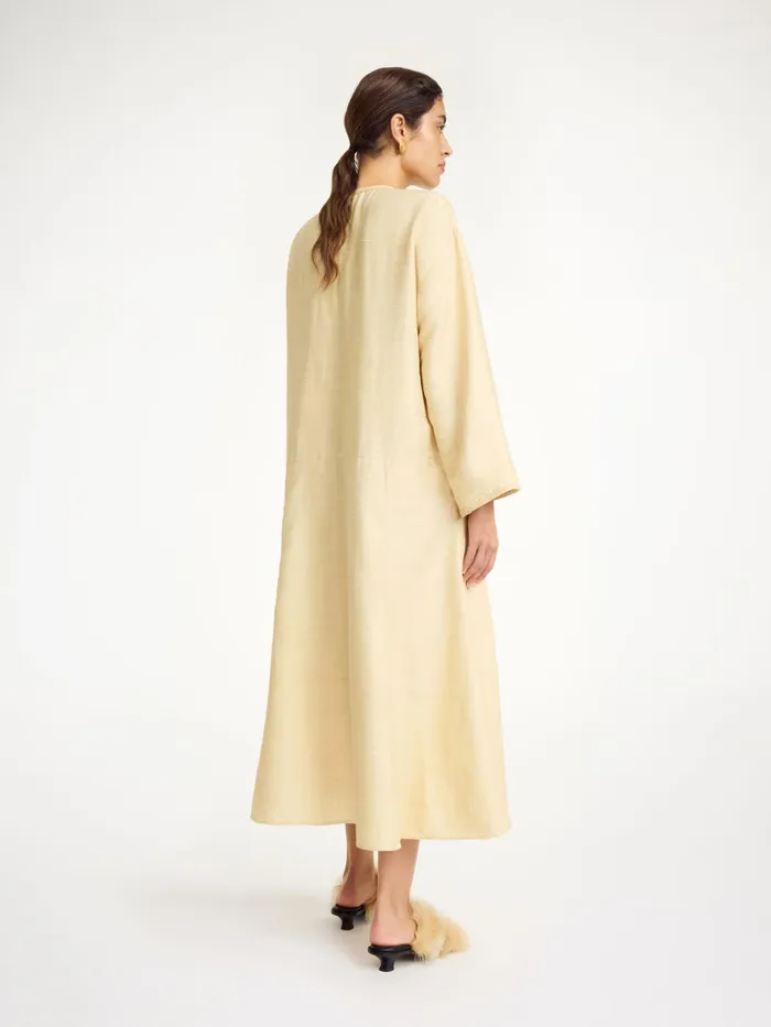 By Malene Birger Dresses Women Cicelia Silk Maxi Dress Sea Mist