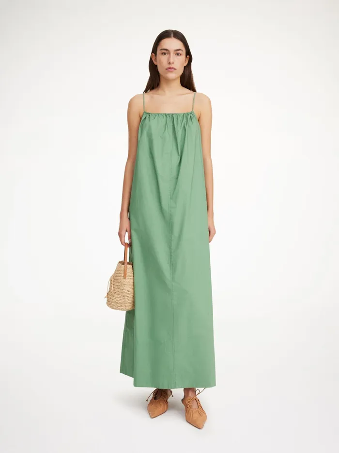 By Malene Birger Dresses Women Lanney Organic Cotton Maxi Dress Comfrey