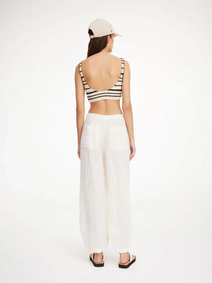By Malene Birger Knitwear Women Reggie Bralette Black Stripe