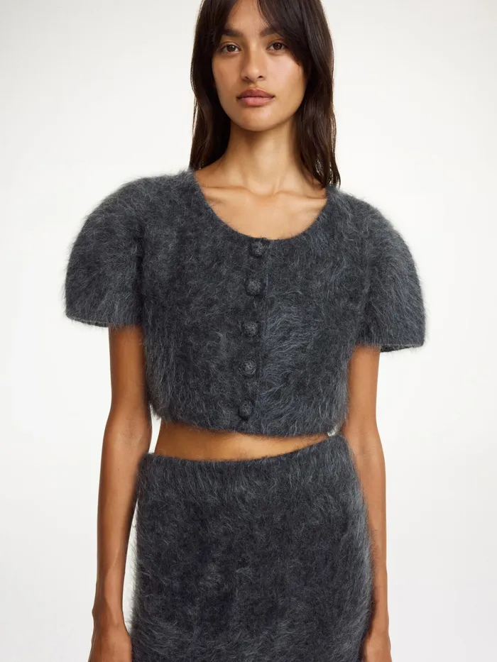 By Malene Birger Knitwear Women Zhara Top Jet Grey