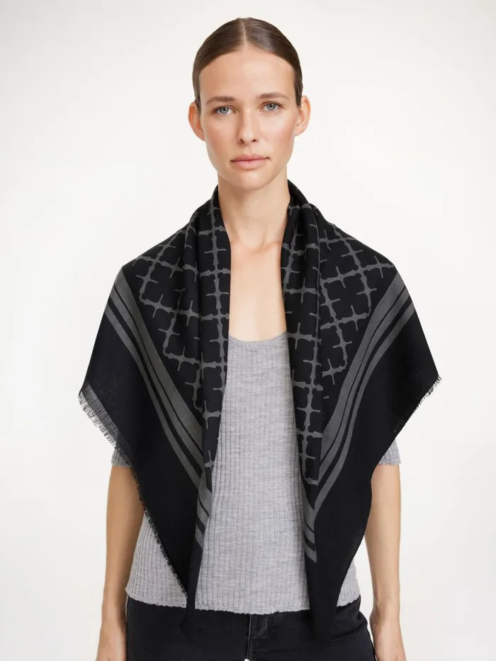 By Malene Birger Scarves Women Cornelis Wool Scarf Charcoal