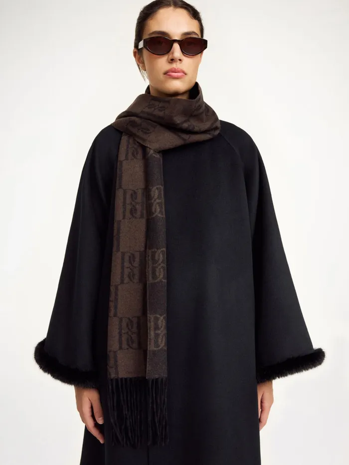 By Malene Birger Scarves Women Manno Wool Scarf Dark Mahogany