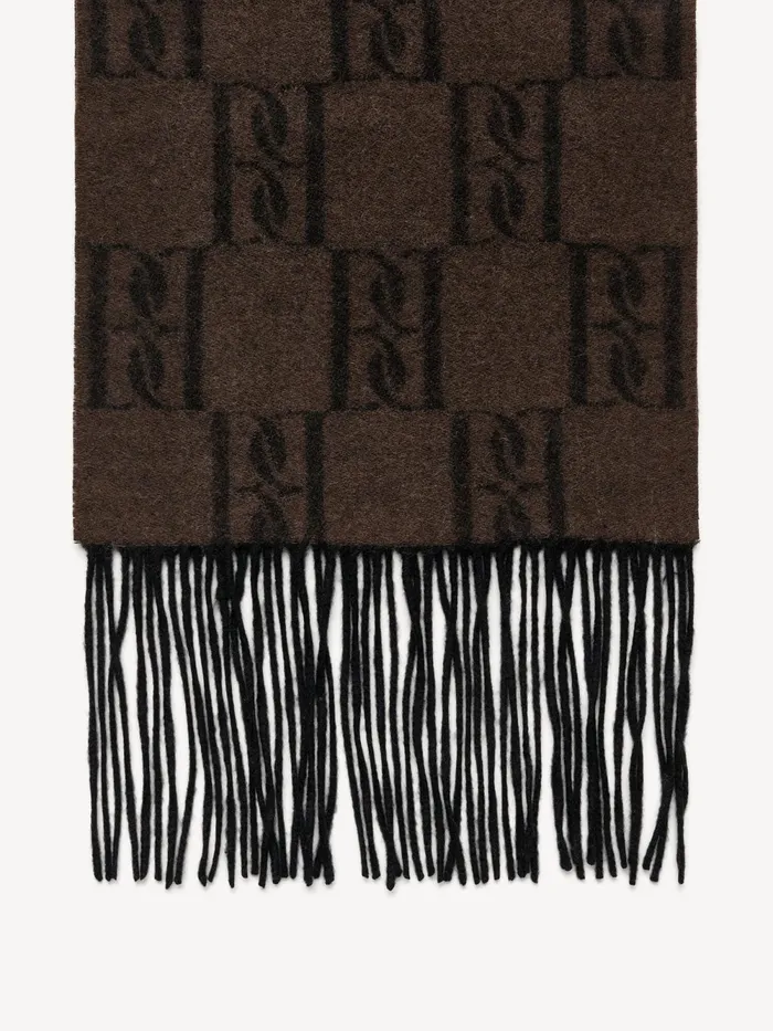 By Malene Birger Scarves Women Manno Wool Scarf Dark Mahogany