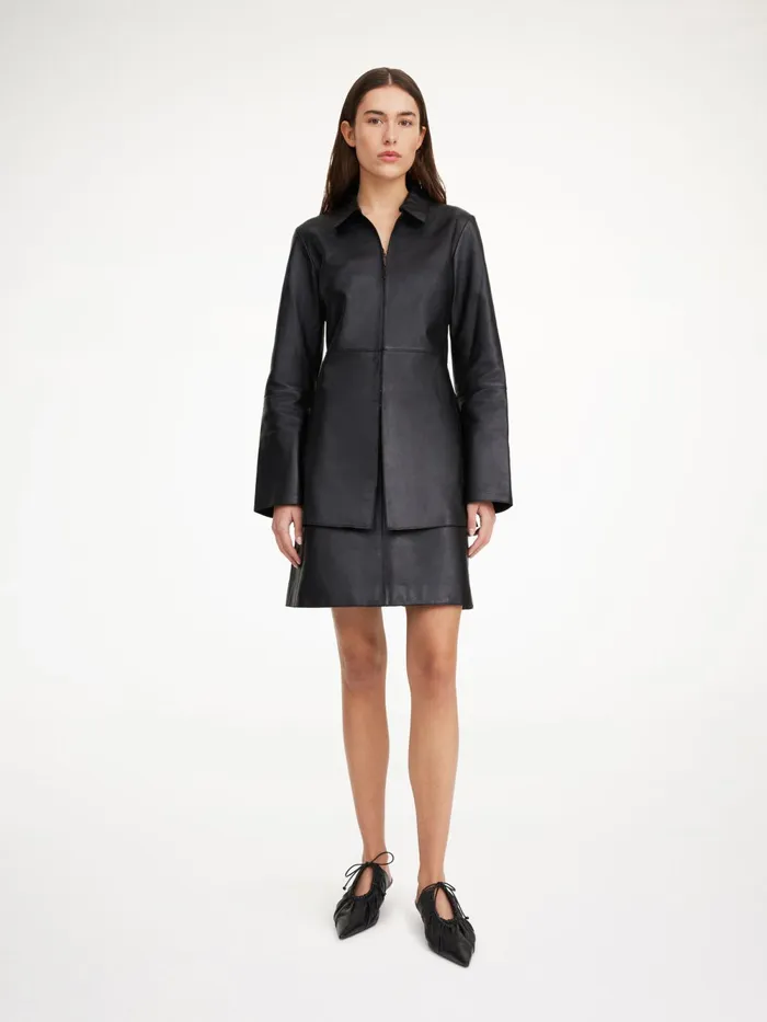 By Malene Birger Shirts Women Alleys Leather Shirt Black