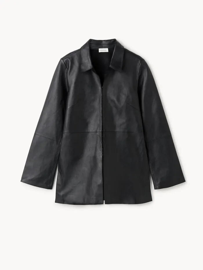 By Malene Birger Shirts Women Alleys Leather Shirt Black