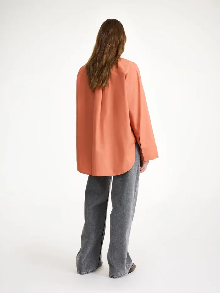 By Malene Birger Shirts Women Derris Organic Cotton Shirt Dark Cherry Plum
