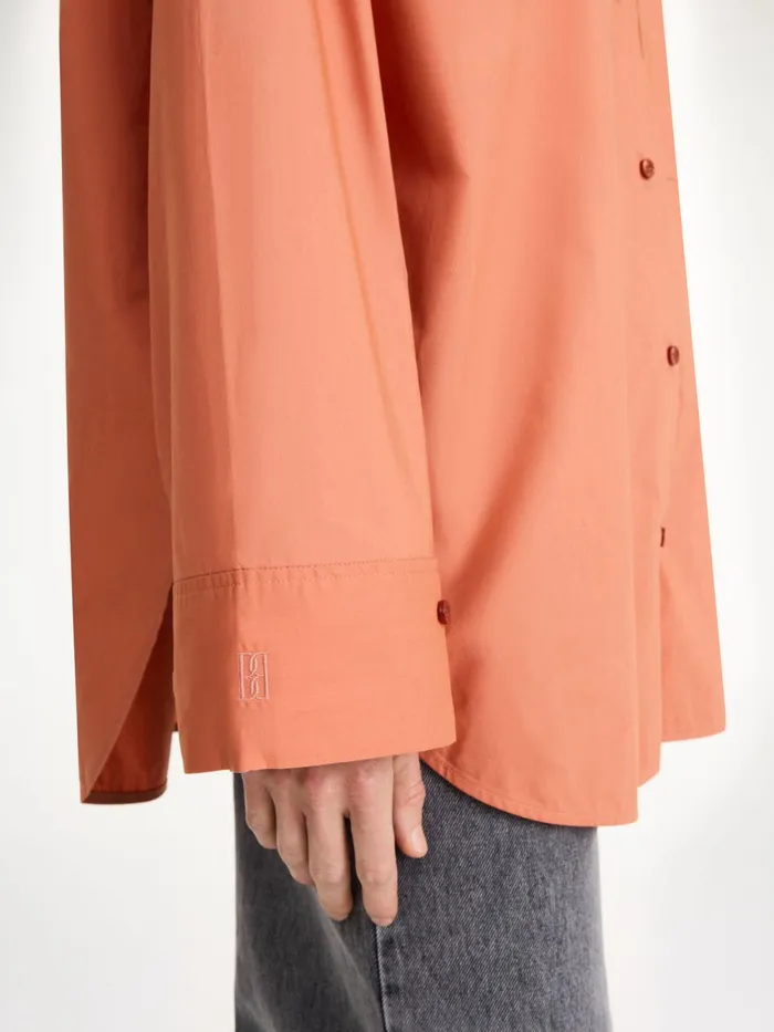 By Malene Birger Shirts Women Derris Organic Cotton Shirt Dark Cherry Plum