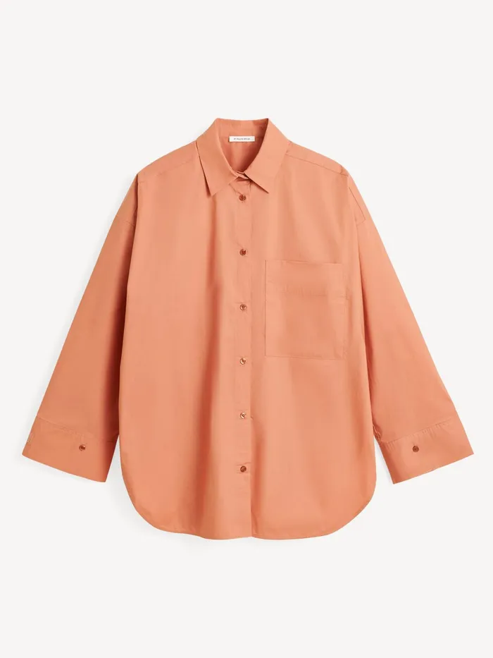 By Malene Birger Shirts Women Derris Organic Cotton Shirt Dark Cherry Plum