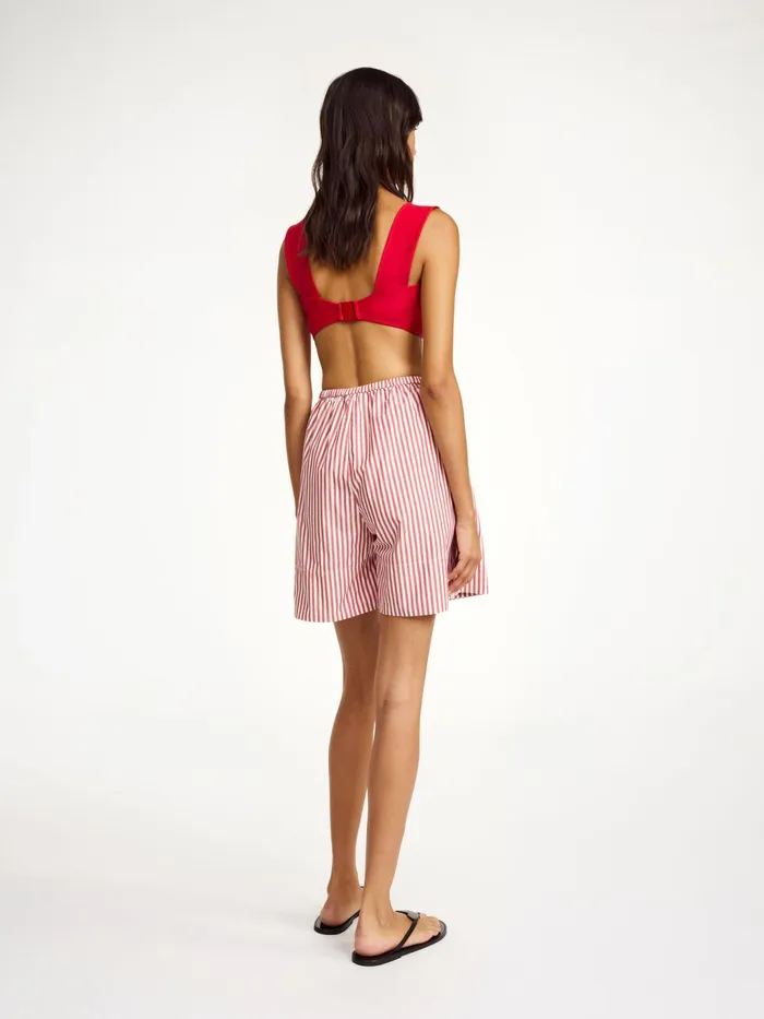 By Malene Birger Shorts Women Siona Shorts Red White Stripes