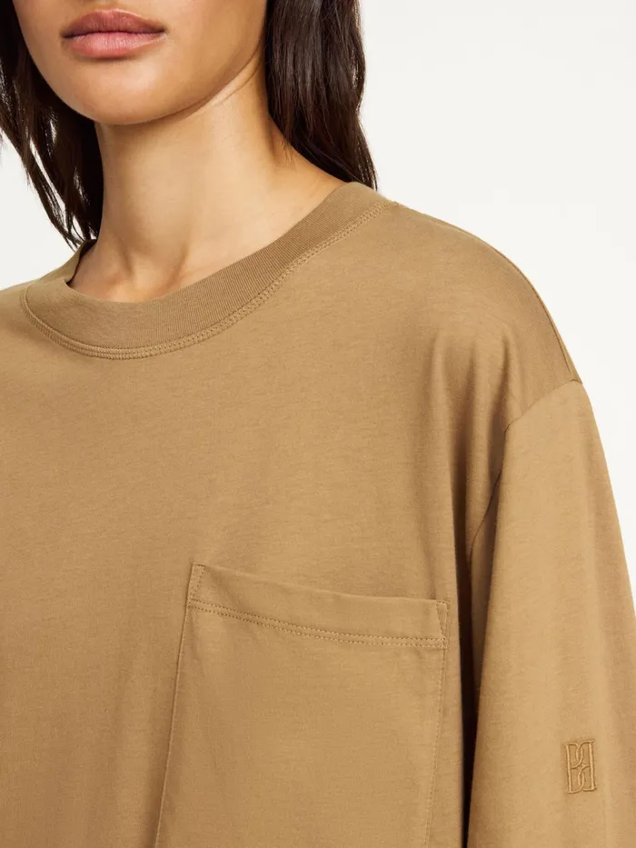 By Malene Birger Tops and Blouses Women Fayeh Oversized Longsleeve Light Brown