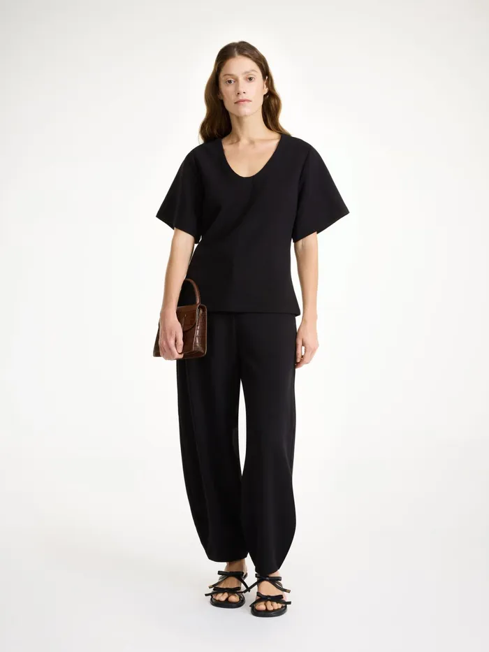 By Malene Birger Tops and Blouses Women Lunae TShirt Black