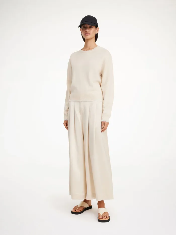 By Malene Birger Trousers Women Dorite WideLeg Trousers Oyster Gray
