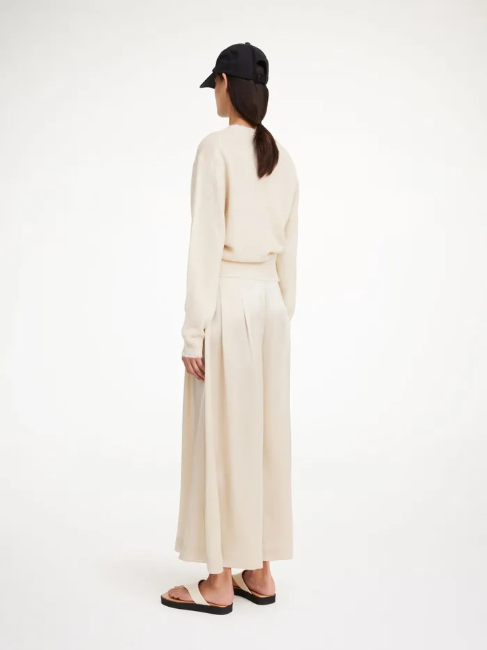 By Malene Birger Trousers Women Dorite WideLeg Trousers Oyster Gray